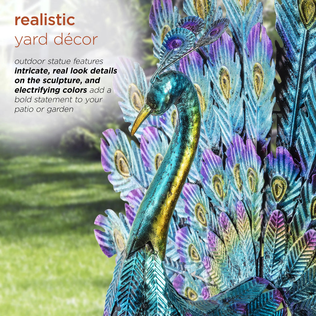 22" Peacock Garden Statue C251