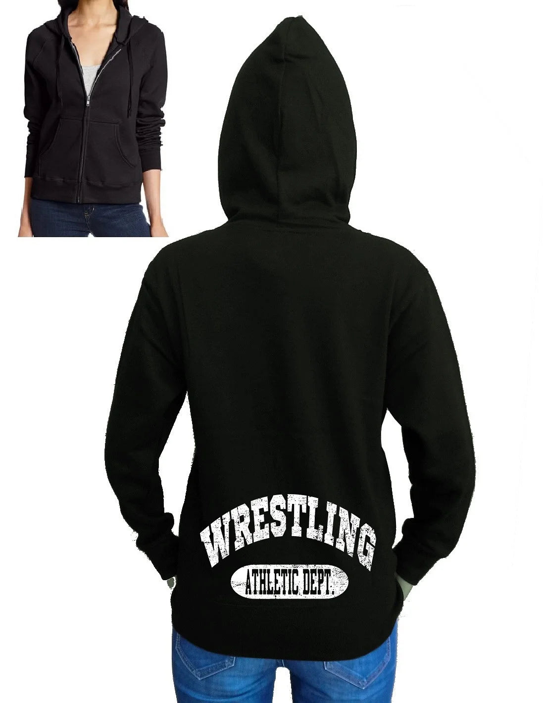 Black Fleece Zipper Hoodie X-Large K79988