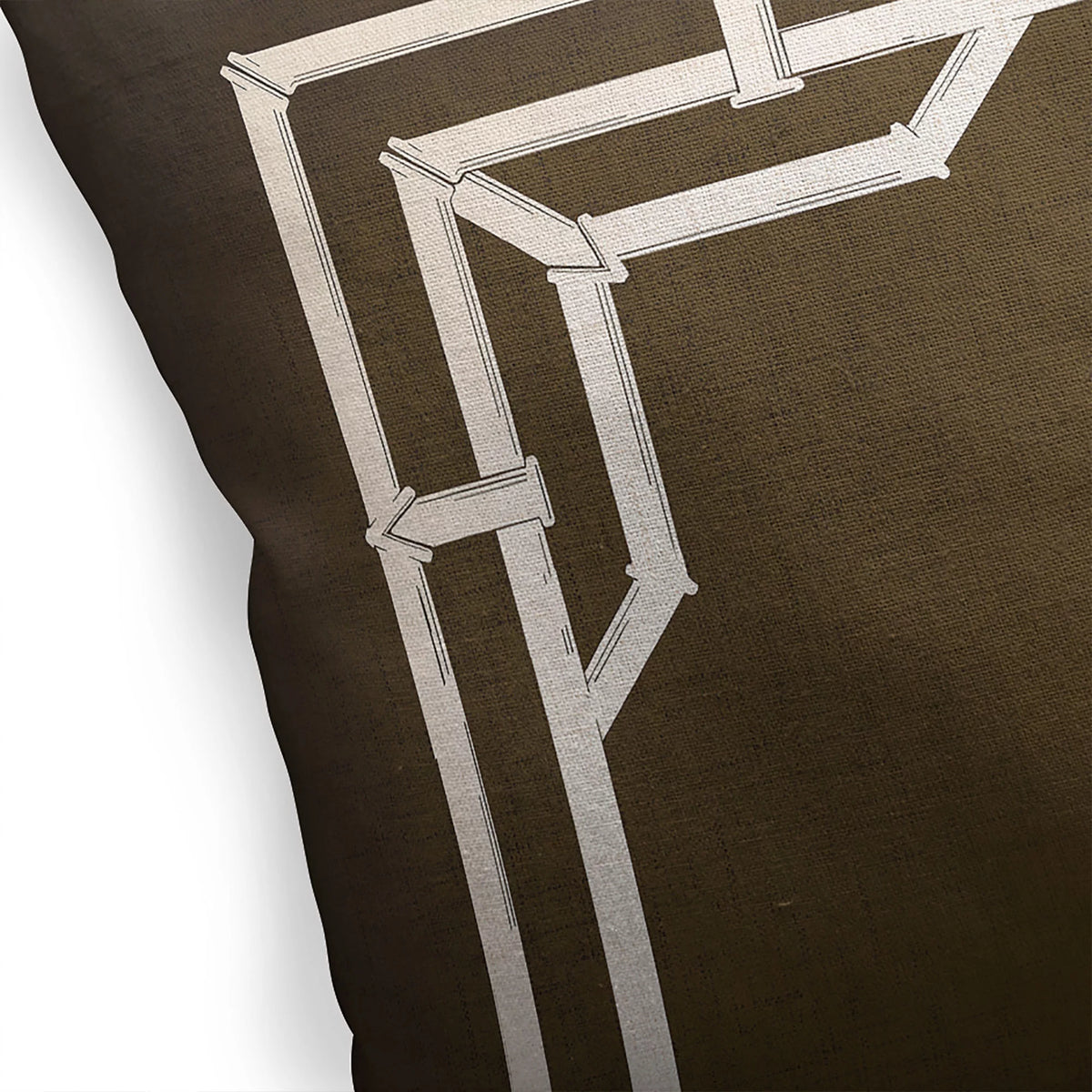 Bamboo Brown Accent Pillow Z9235