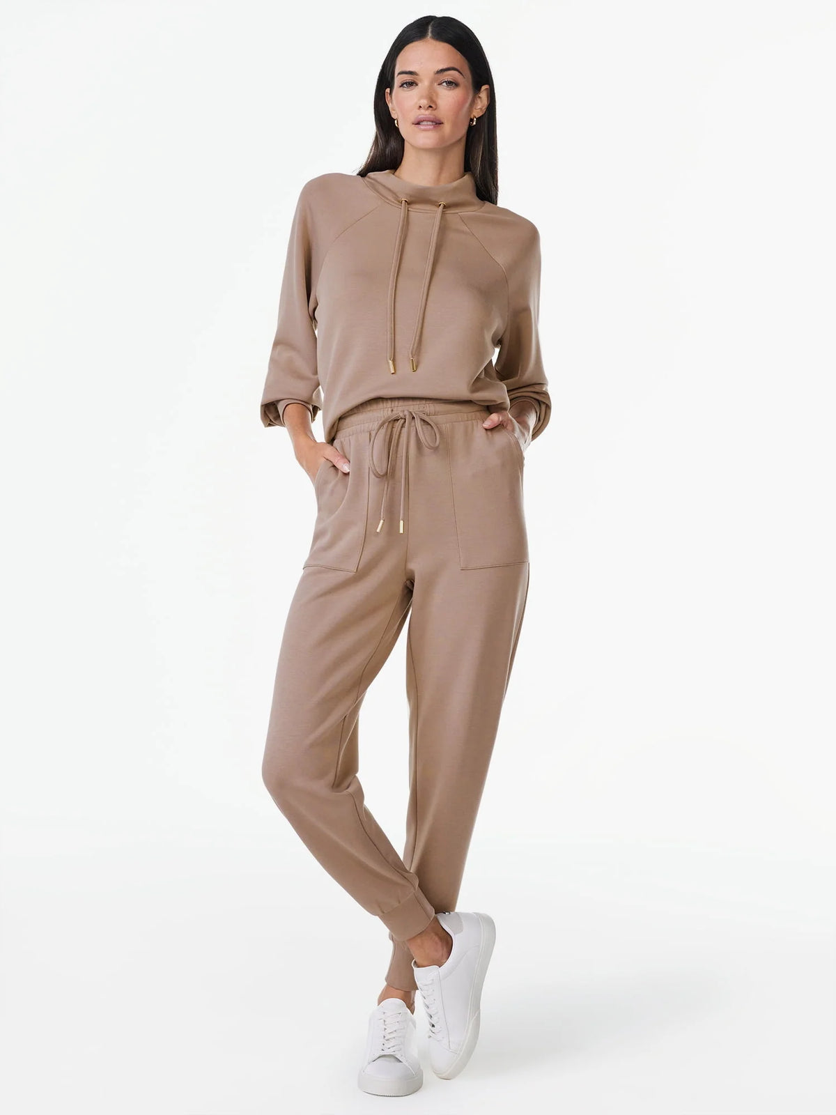 Women's Scuba Knit Funnel Neck Sweatshirt E334514