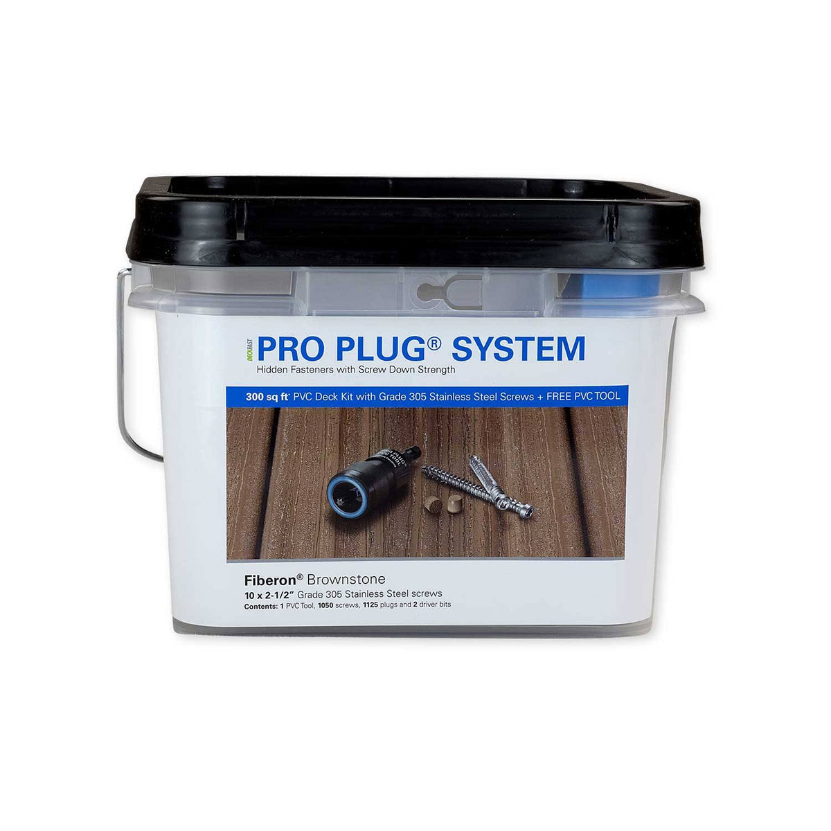 Pro Plug System for Fiberon Decking - 300 Square Feet - Epoxy Coated Carbon Steel D164