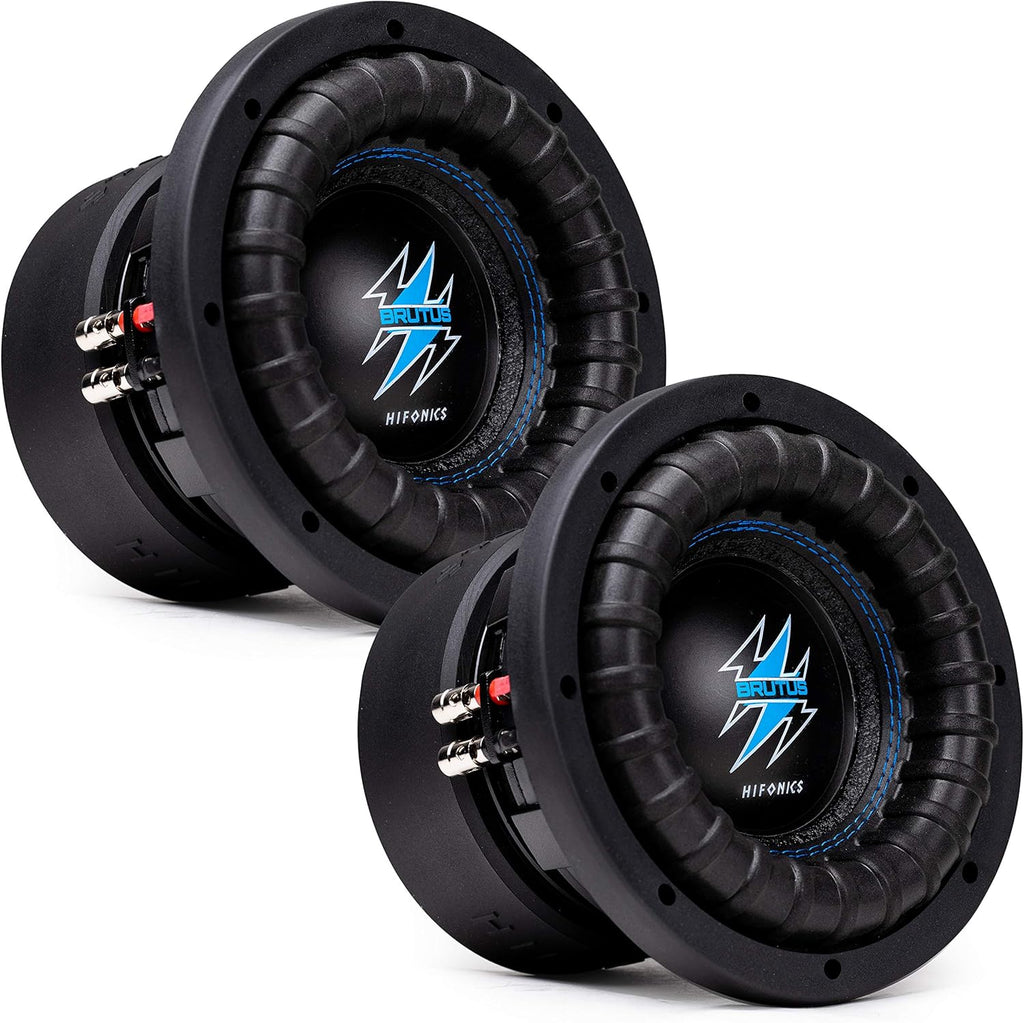 2 x 8 Inch Dual 4 Ohm Car Audio Subwoofer with Aluminum Die-Cast Basket Q1008