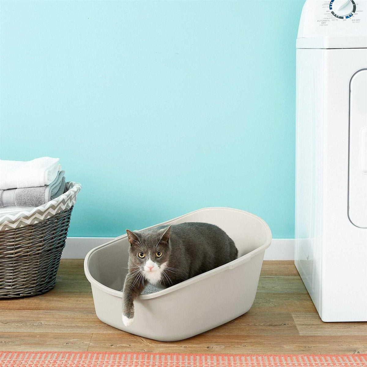 High Back Cat Litter Box D904