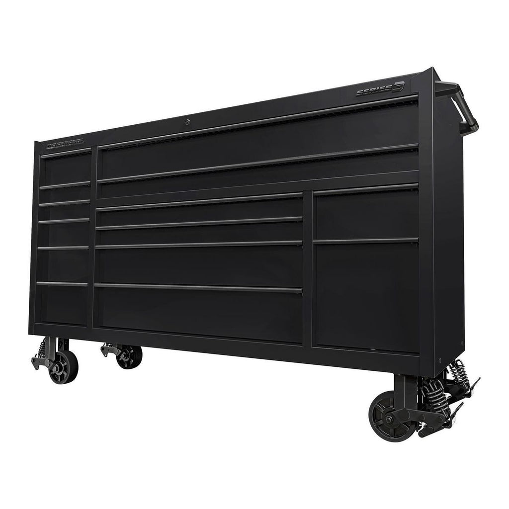 72 in. x 22 in. Slate Gray Triple-Bank Roll Cab C7412