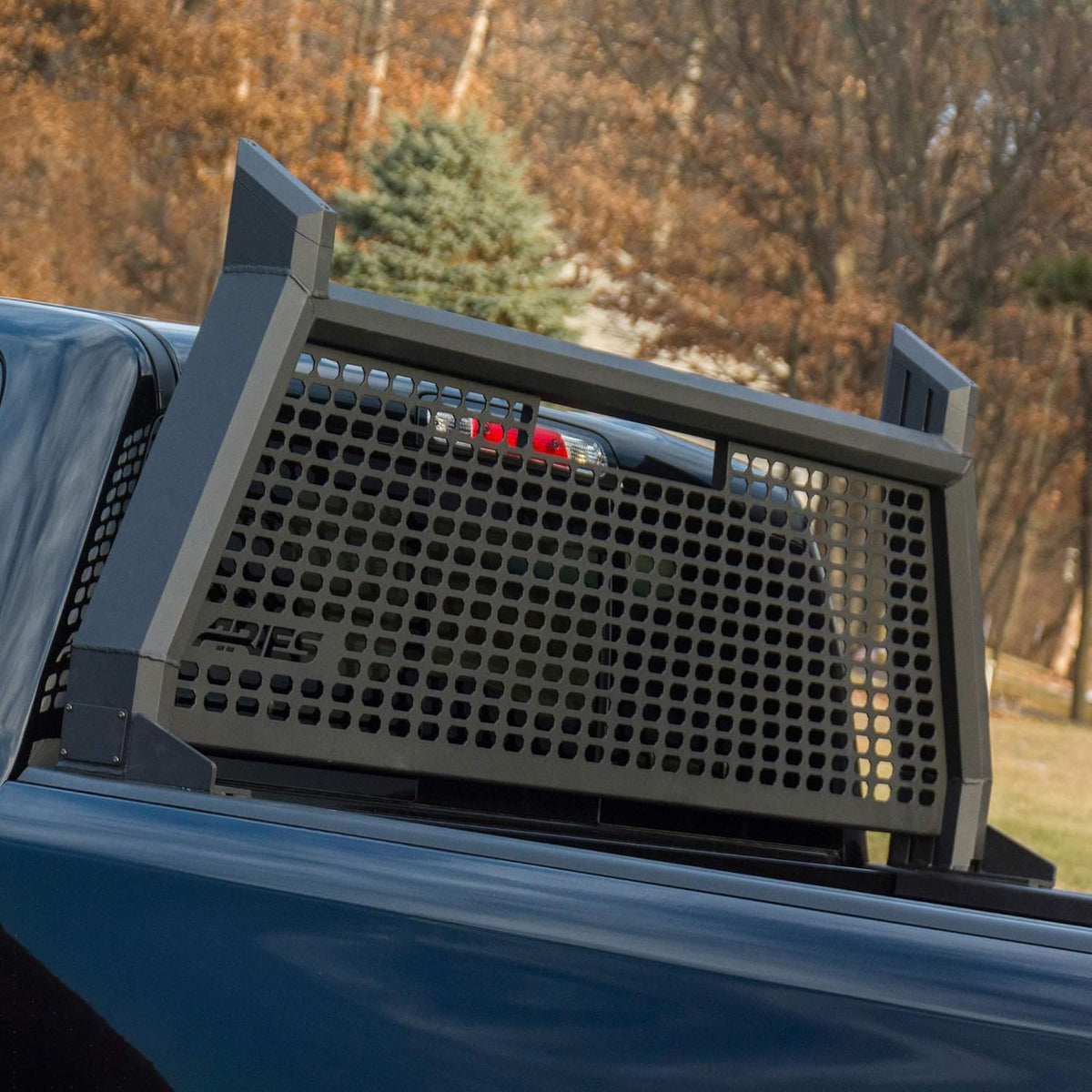 Black Aluminum Truck Headache Rack Cab Protector H435