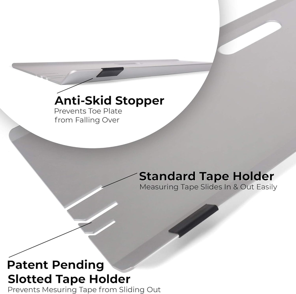 Toe Plates with Slots and Storage Bag Q1381
