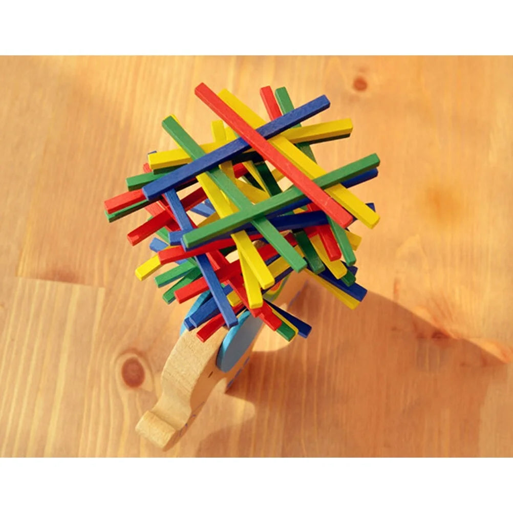 Wooden Stackable Building Blocks Set Balancing Games Educational Toys N477