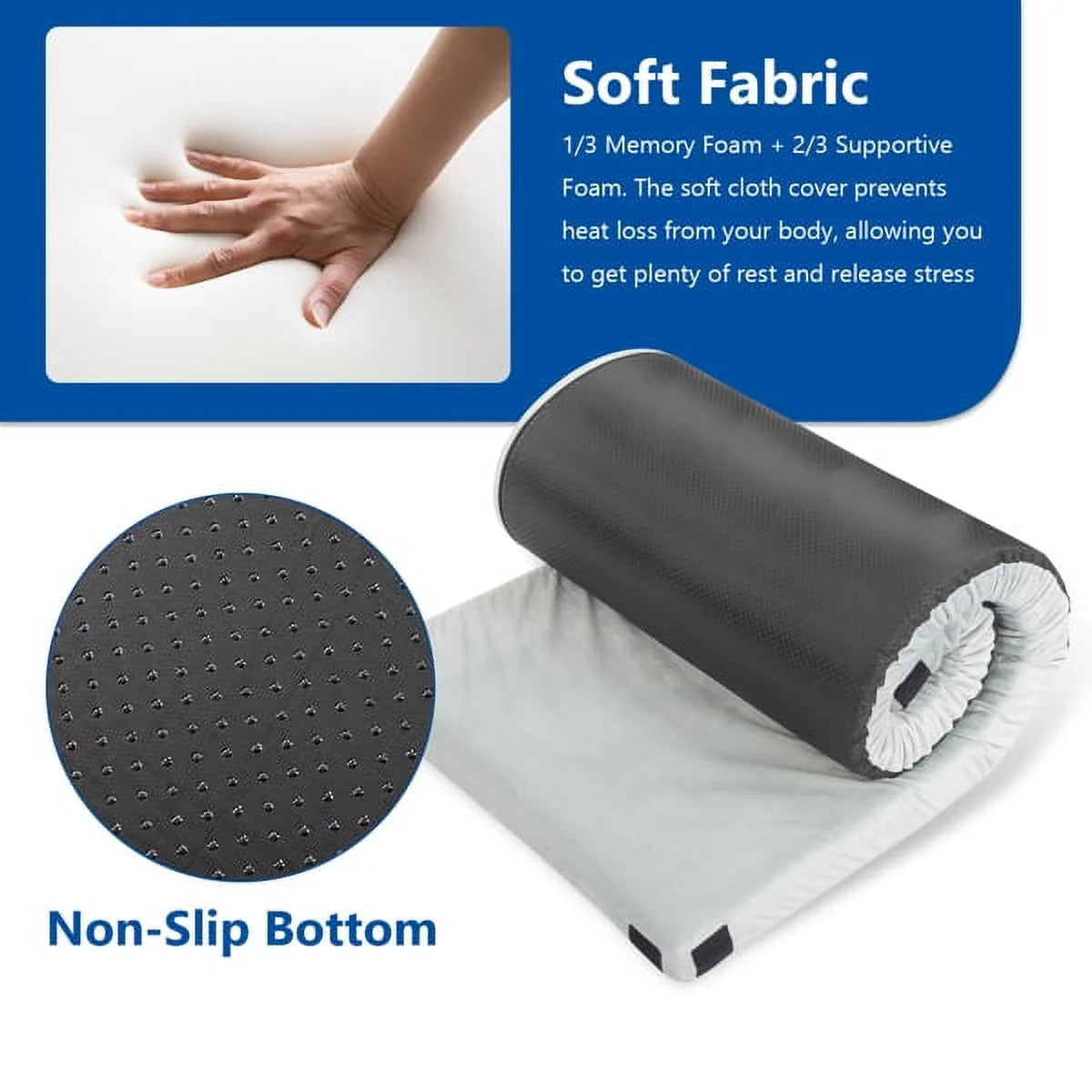 Capri Memory Foam Camping Mattress with Waterproof Cover & Travel Bag R434