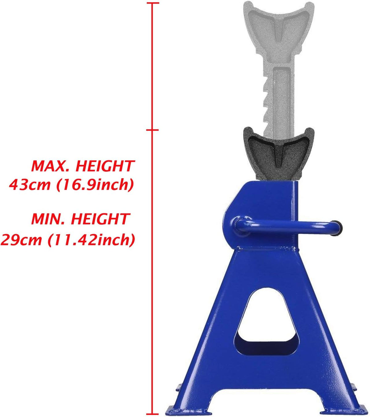 Jack Stands Set of 4PCS, Heavy Duty Steel Adjustable Height 6 Ton E487384