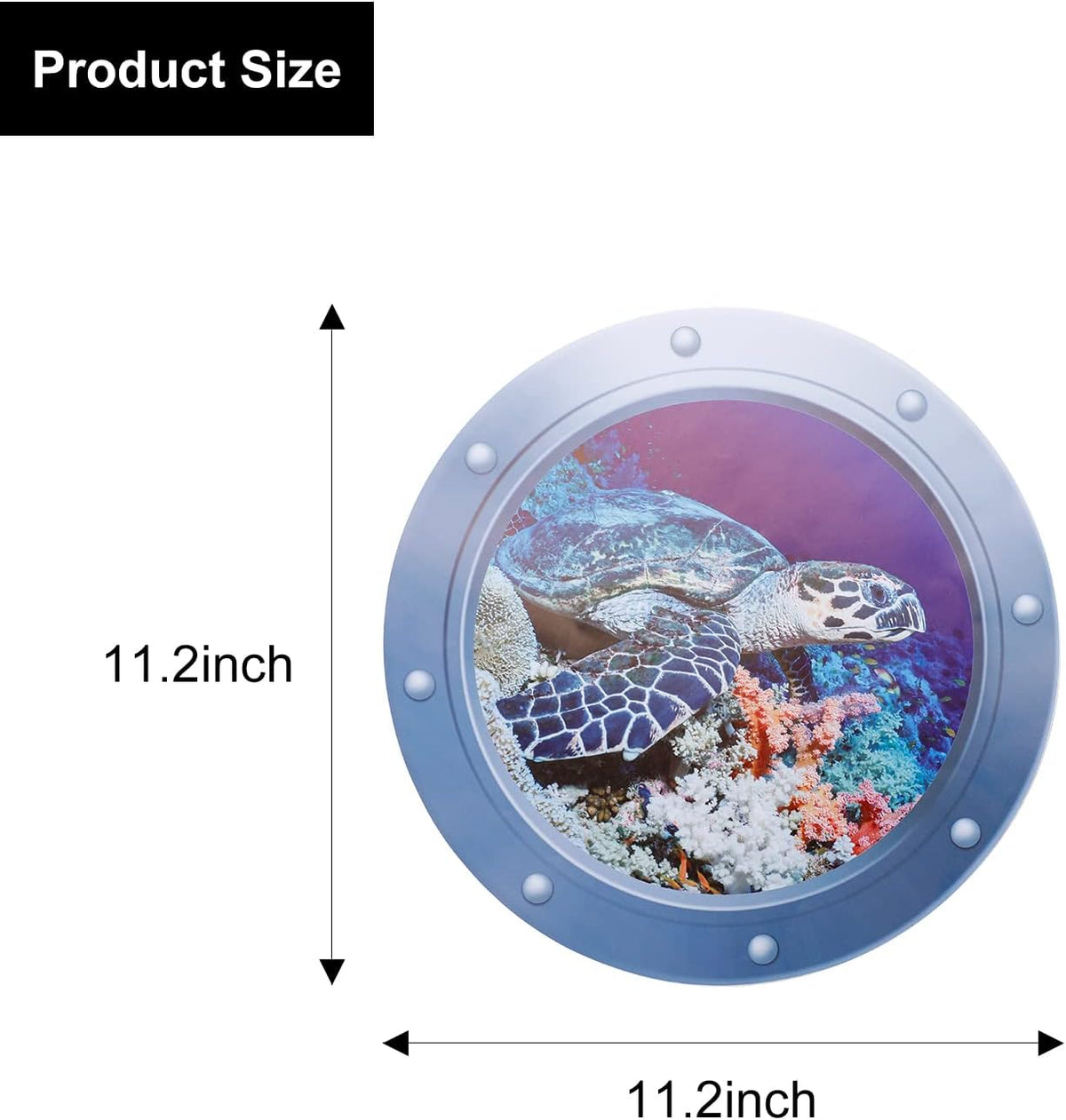 3 Pcs Peel and Stick Removable 3D Fish Sea Life Wall Sticker J751427