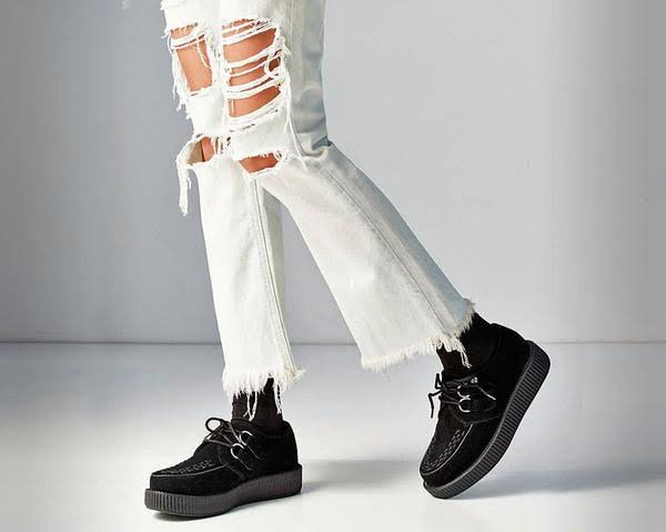 Black Suede Low Creeper H34467