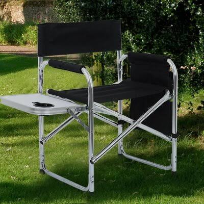 Heavy Duty Collapsible Director Chair with Side Table E6690