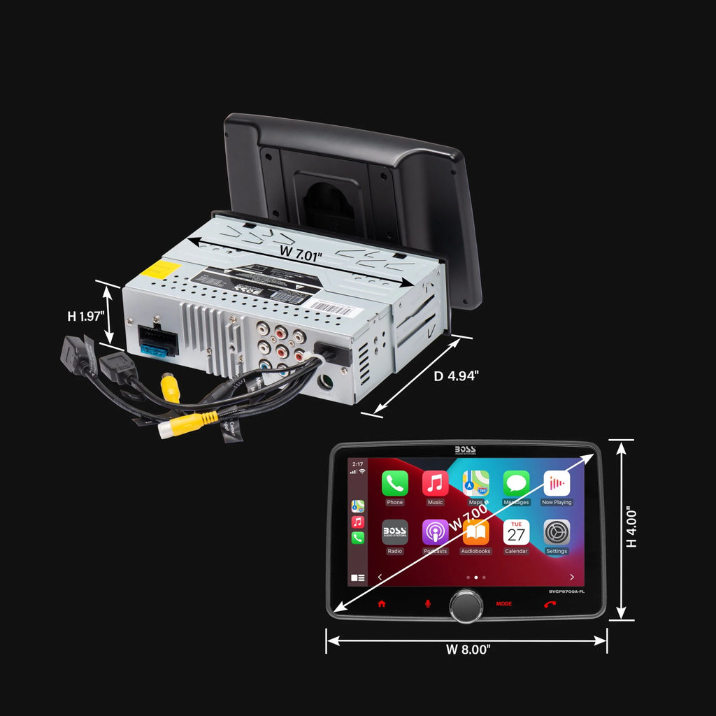 Single Din 7 Inch Touchscreen Car Stereo with Apple CarPlay Android Auto Bluetooth R86780