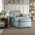 Canvas Spa Velvet Chaise Longue with Double Armrests M7145