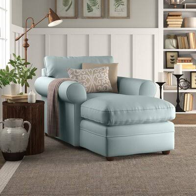 Canvas Spa Velvet Chaise Longue with Double Armrests M7145