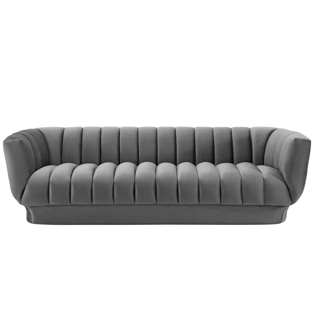 Grey Velvet Sofa B570170