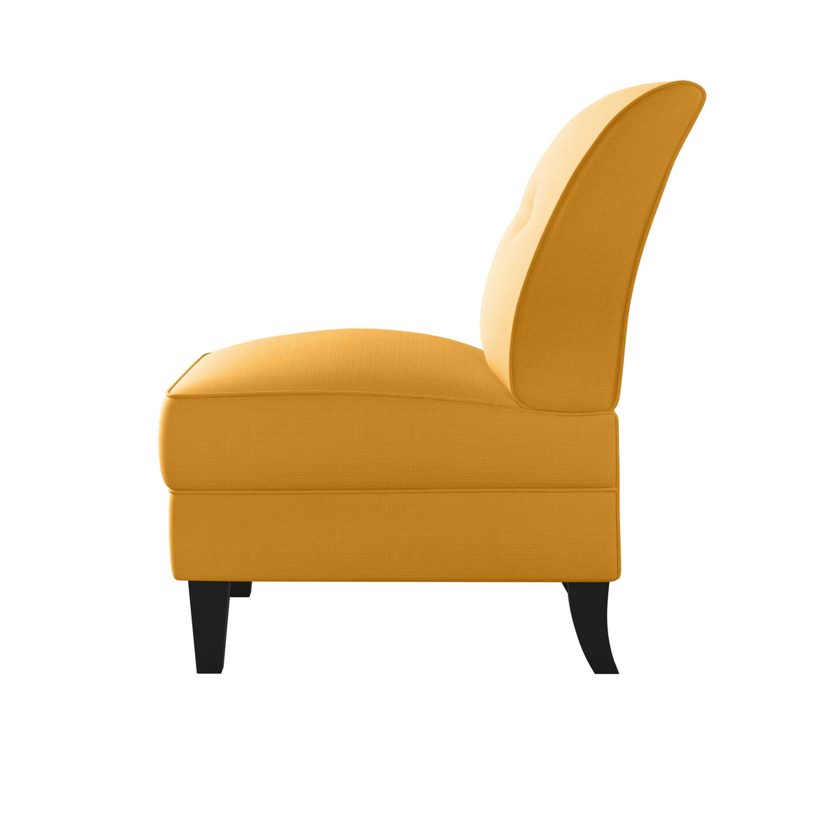 Orange Linen Armless Chair K7294
