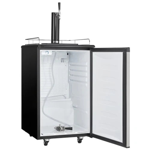 5.4 cft Single Tap Keg Cooler in Stainless P24098