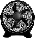 14 Inch 3-Speed Plastic Floor Fan, Black D152