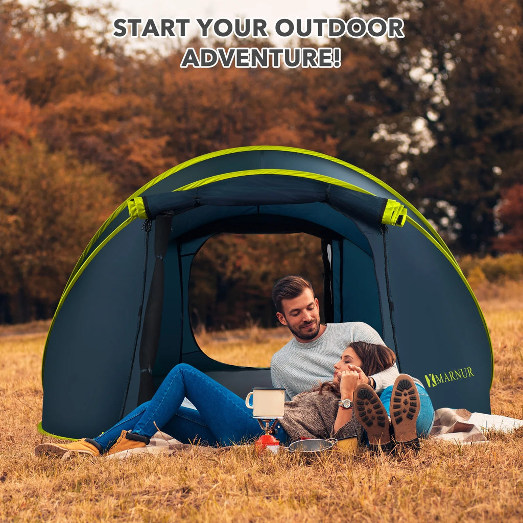4-Person Waterproof Pop Up Camp Tent O7553