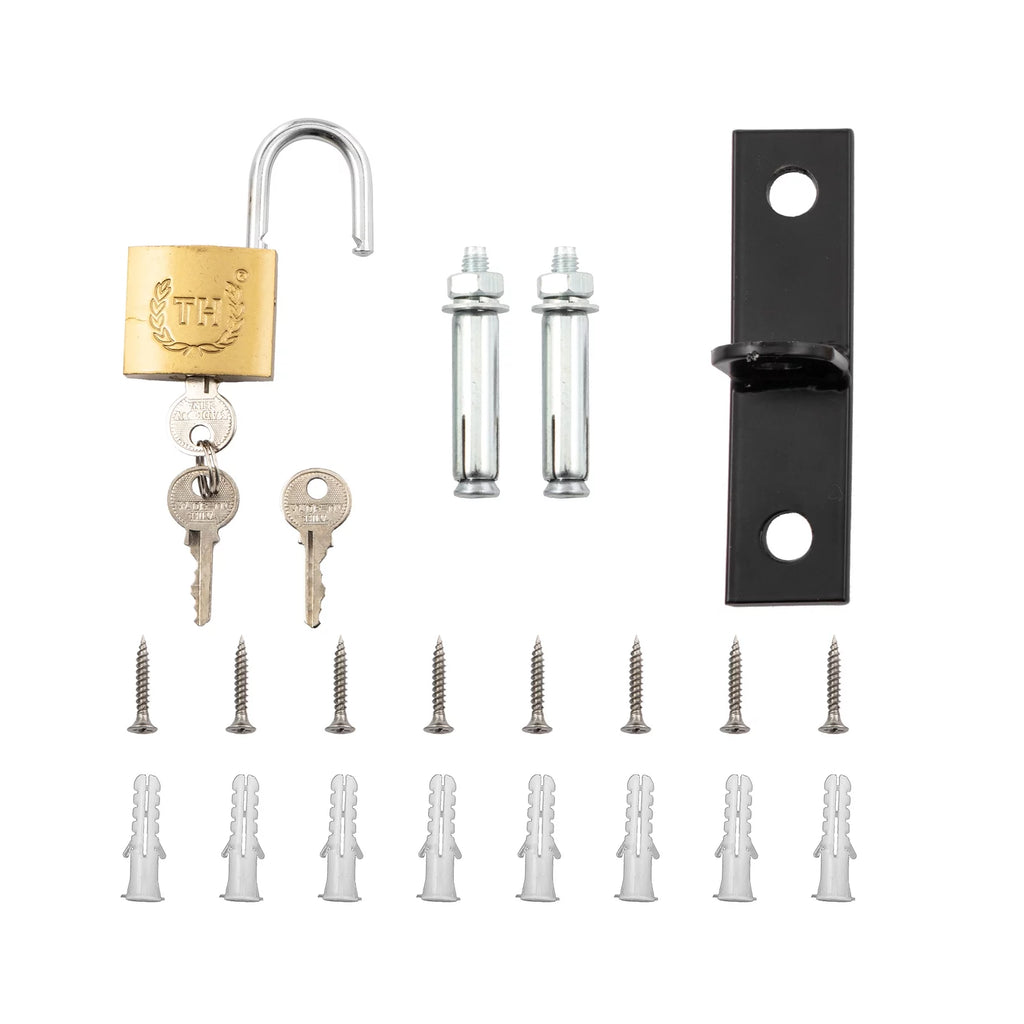 Folding Steel Security Gate with Padlock I1286