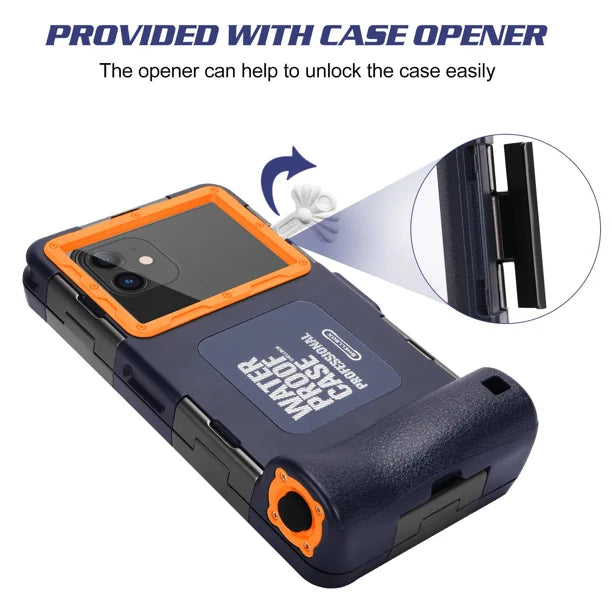 Waterproof Protective Case for Samsung Galaxy F62 and Phones Up to 6.9 Inch with Lanyard F846581