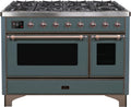 Blue Grey Dual Fuel Natural Gas Range B7270