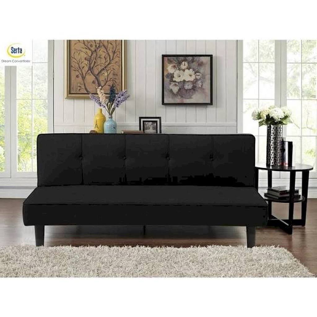 Black Polyester Sofa Bed H312