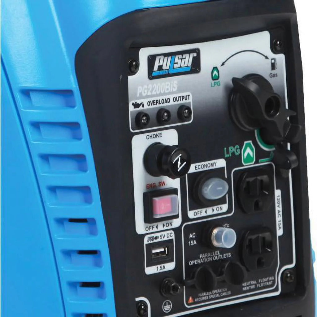2200W Portable Dual Fuel Inverter Generator J72616