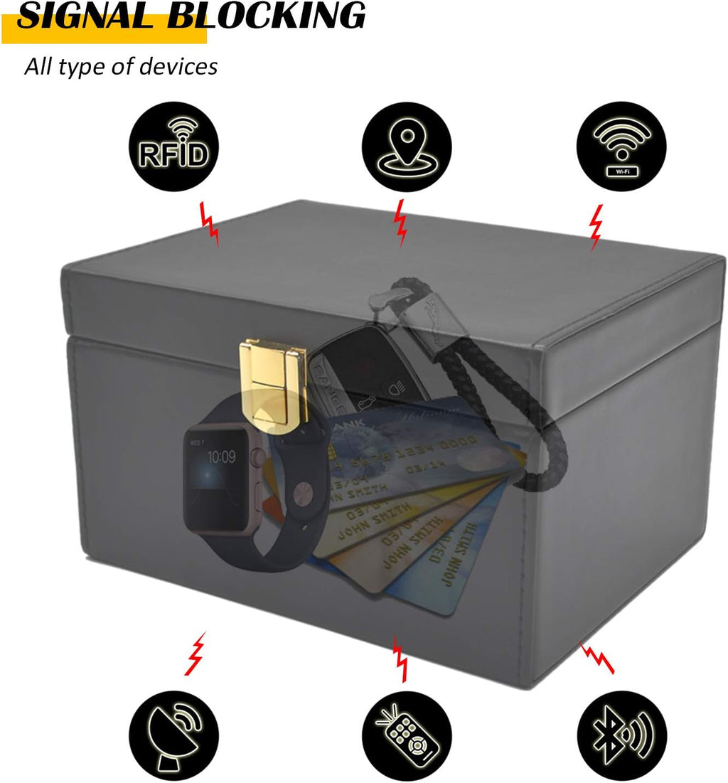 Faraday Box Key Fob Protector RFID Signal Blocking Box Pack of 2 T821706