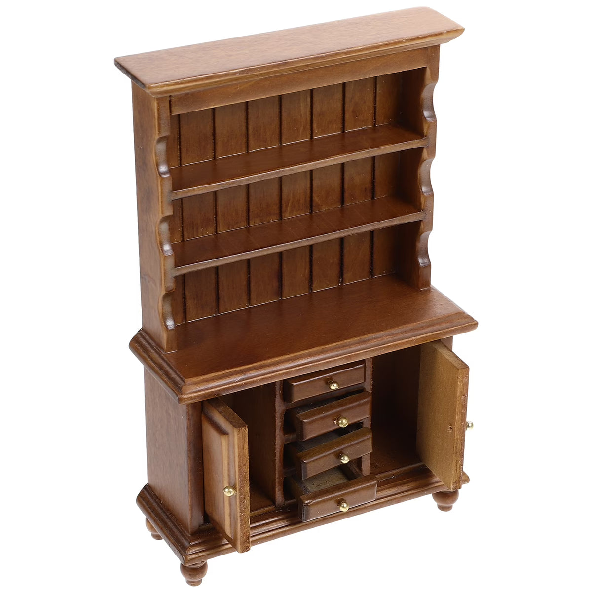 Walnut Color Wood Bookshelf N45441