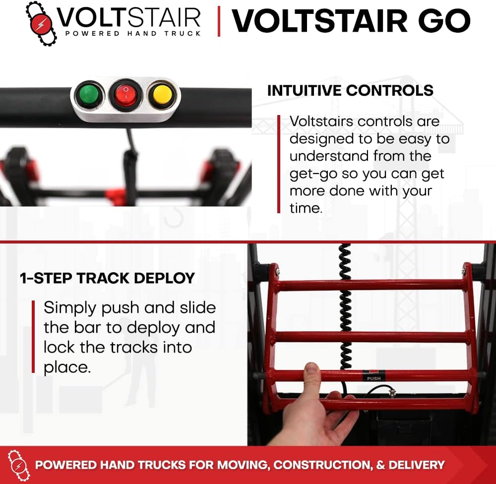 Portable Electric Stair Climbing Hand Truck with 150lb. Lift Capacity E90671