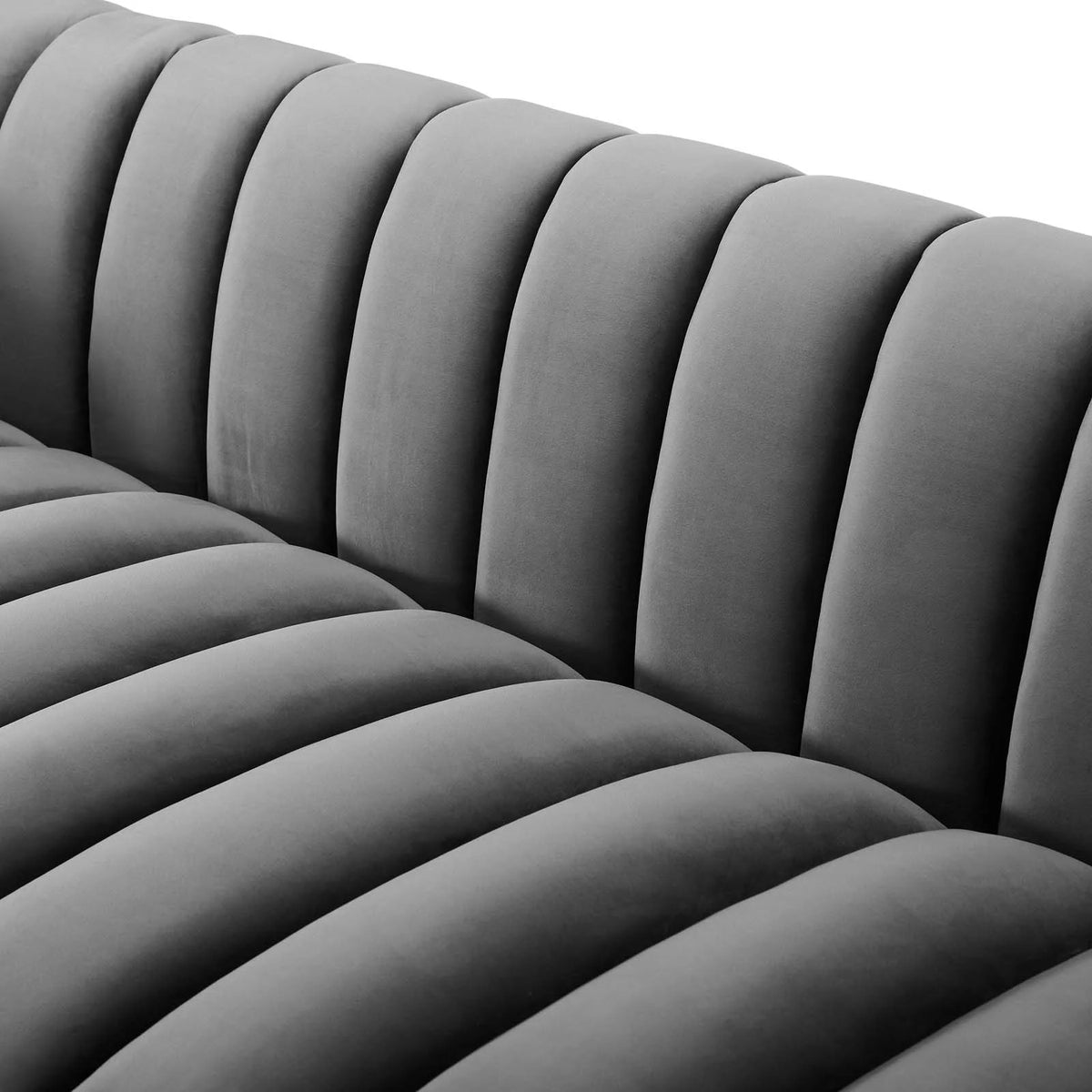 Grey Velvet Sofa B570170