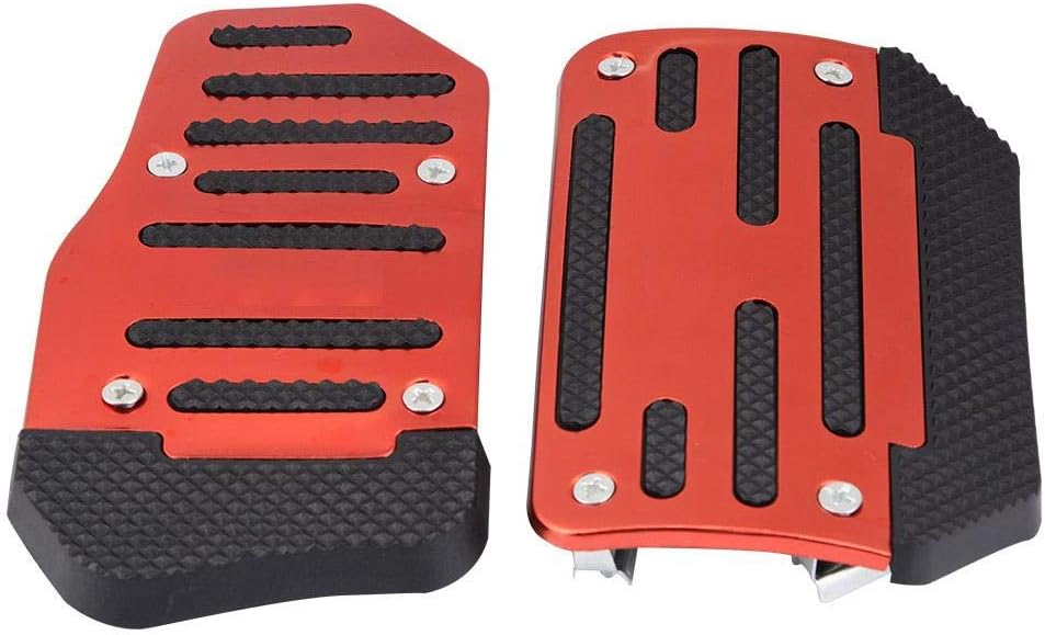 Pack of 2 Alloy Nonslip Automatic Brake Pedal Cover L58382