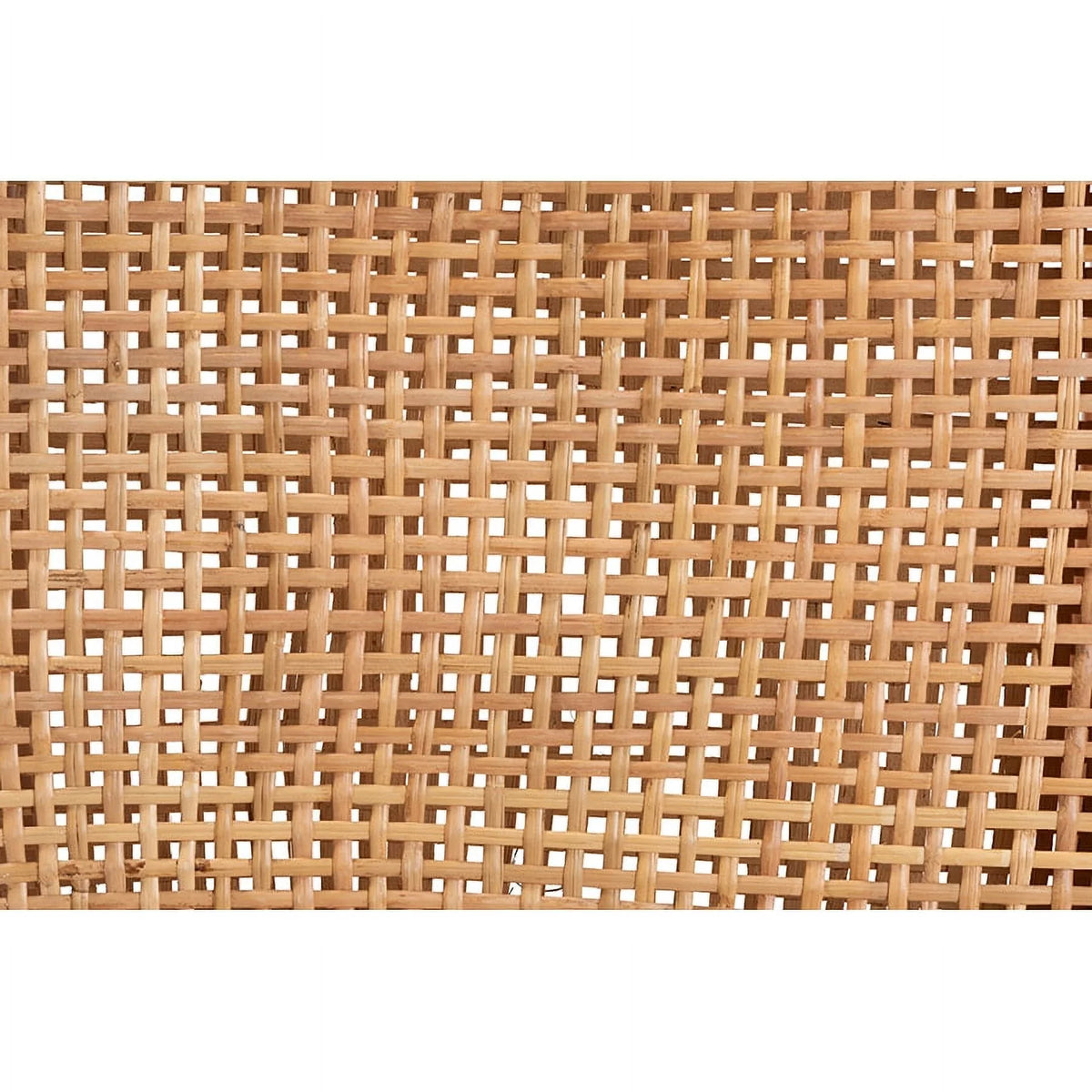 Natural Brown Rattan and Walnut Brown Wood Counter Stool K317