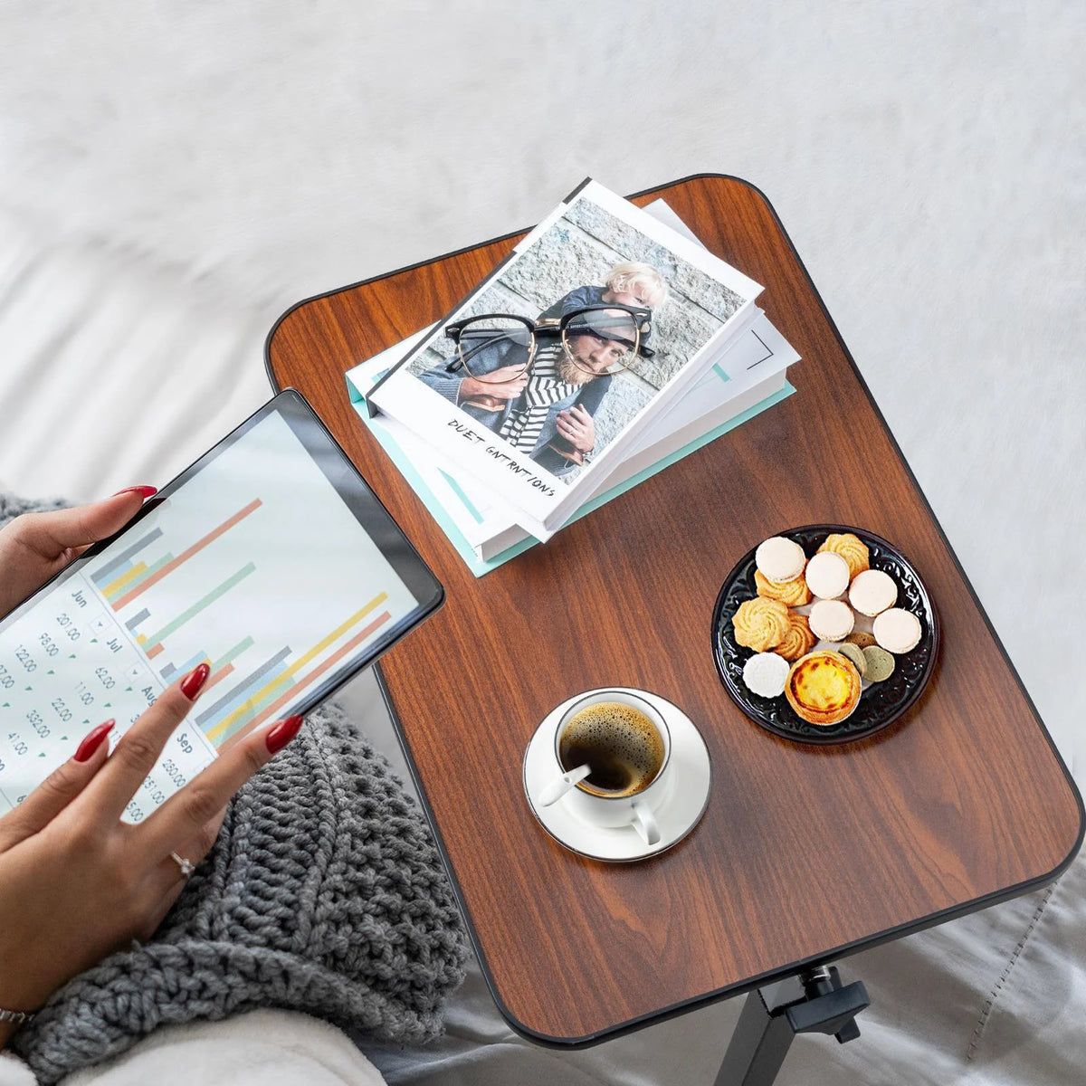 Adjustable Rolling Laptop Desk J7884