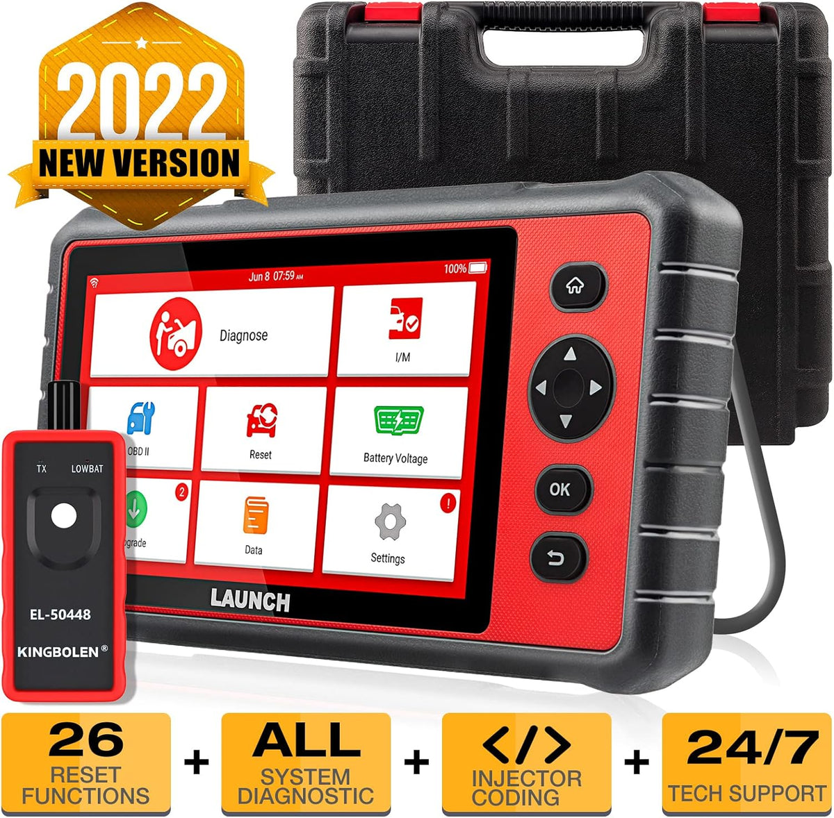 OBD2 Car Diagnostic Scan Tool with 26 Reset Service Functions Q825682