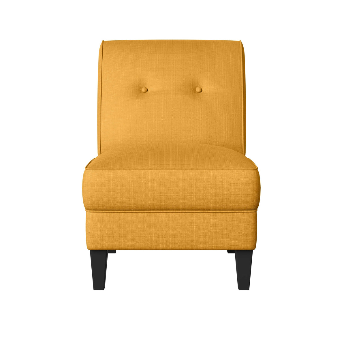 Orange Linen Armless Chair K7294