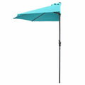 Turquoise Steel Market Patio Umbrella P859