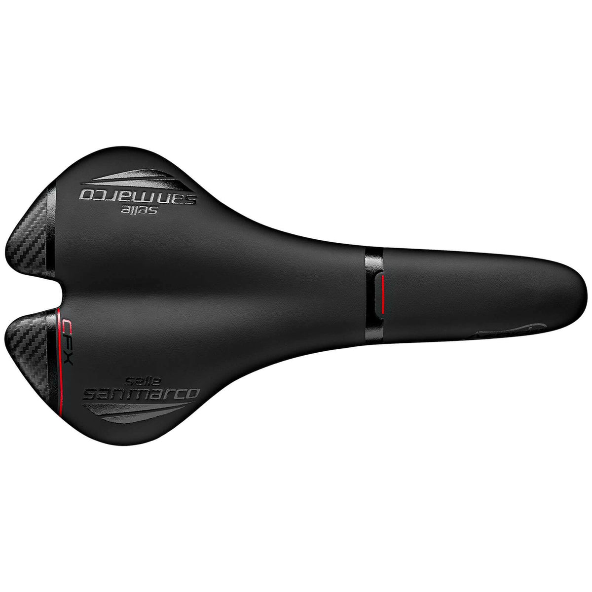 Black Wide Carbon Saddle B191