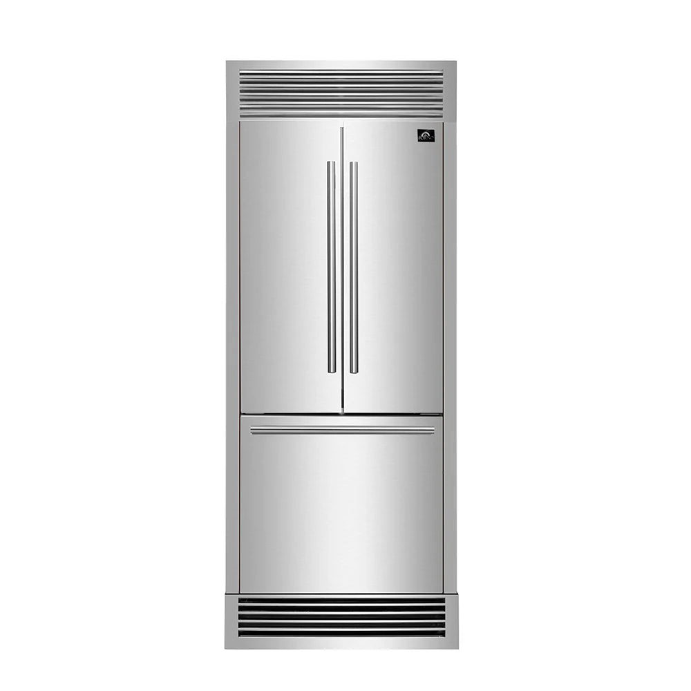30 Inch French Door 17.5 cu. ft. Stainless Steel Refrigerator E7561