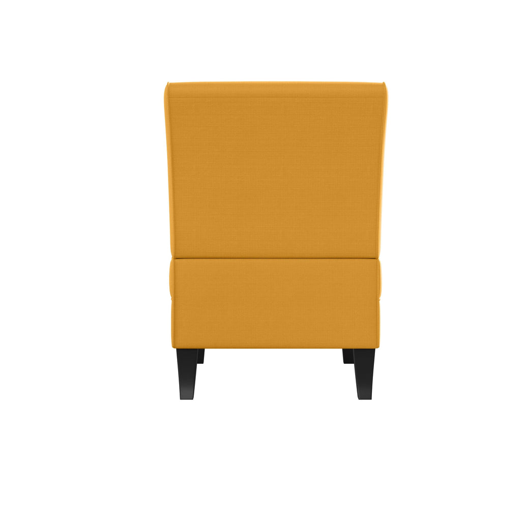 Orange Linen Armless Chair K7294