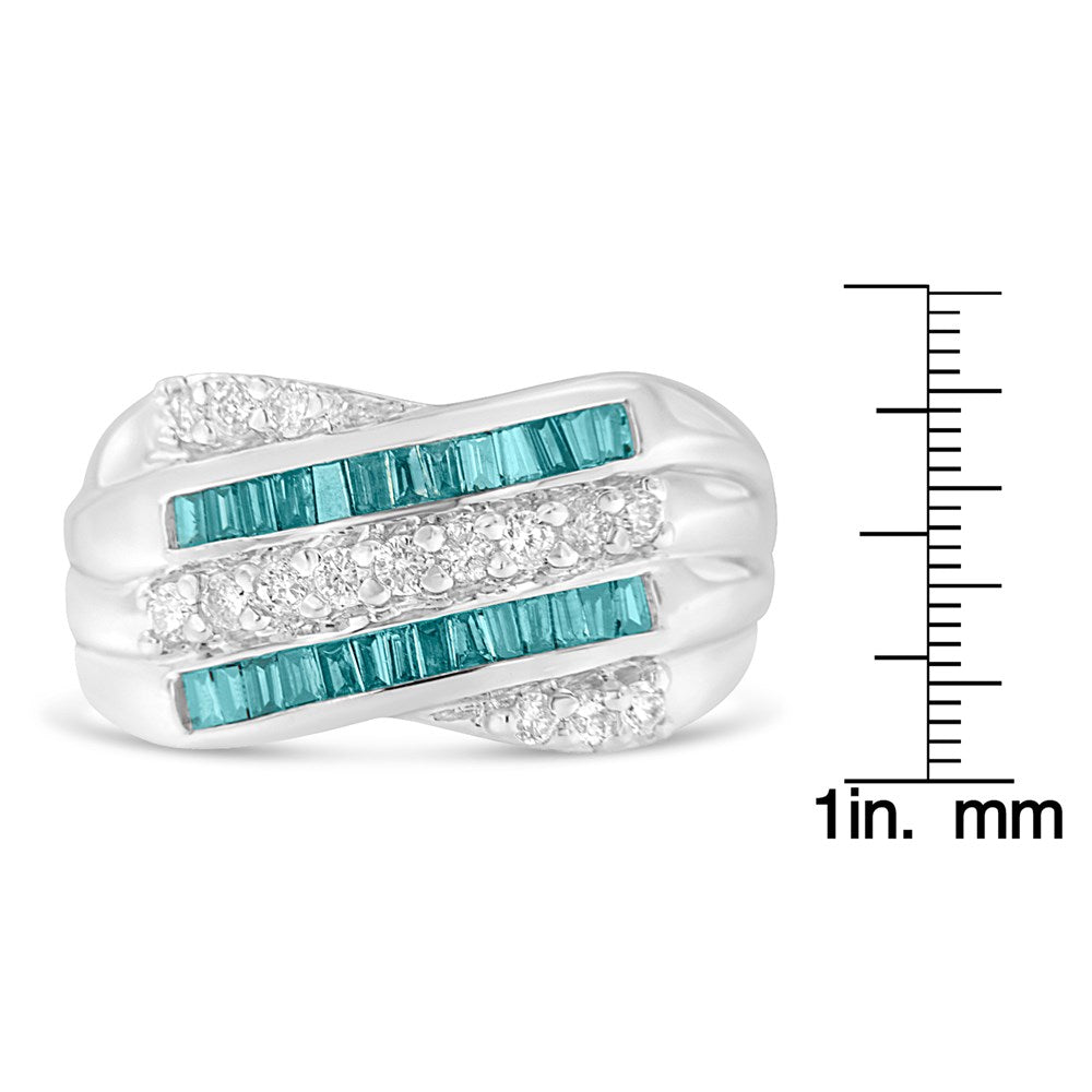 14k White Gold Diamond Band Ring X416264