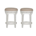 Antique White Console Swivel Stool Set M935281