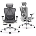 Black Ergonomic Mesh Office Chair with Headrest and Lumbar Support T912