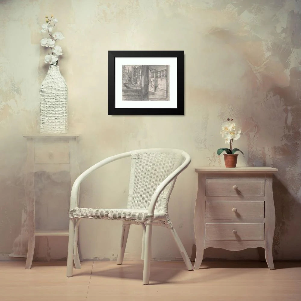 Black Modern Framed Museum Art Print V34767