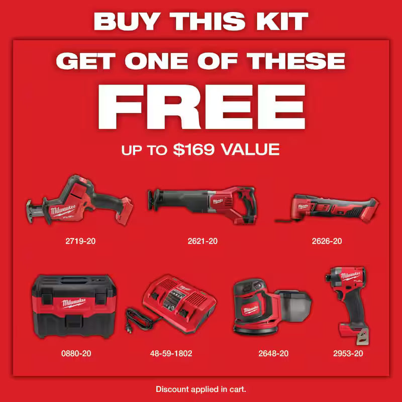 18-Volt Lithium-Ion Starter Kit with 5.0 Ah and 2.0 Ah Battery and Charger F26807