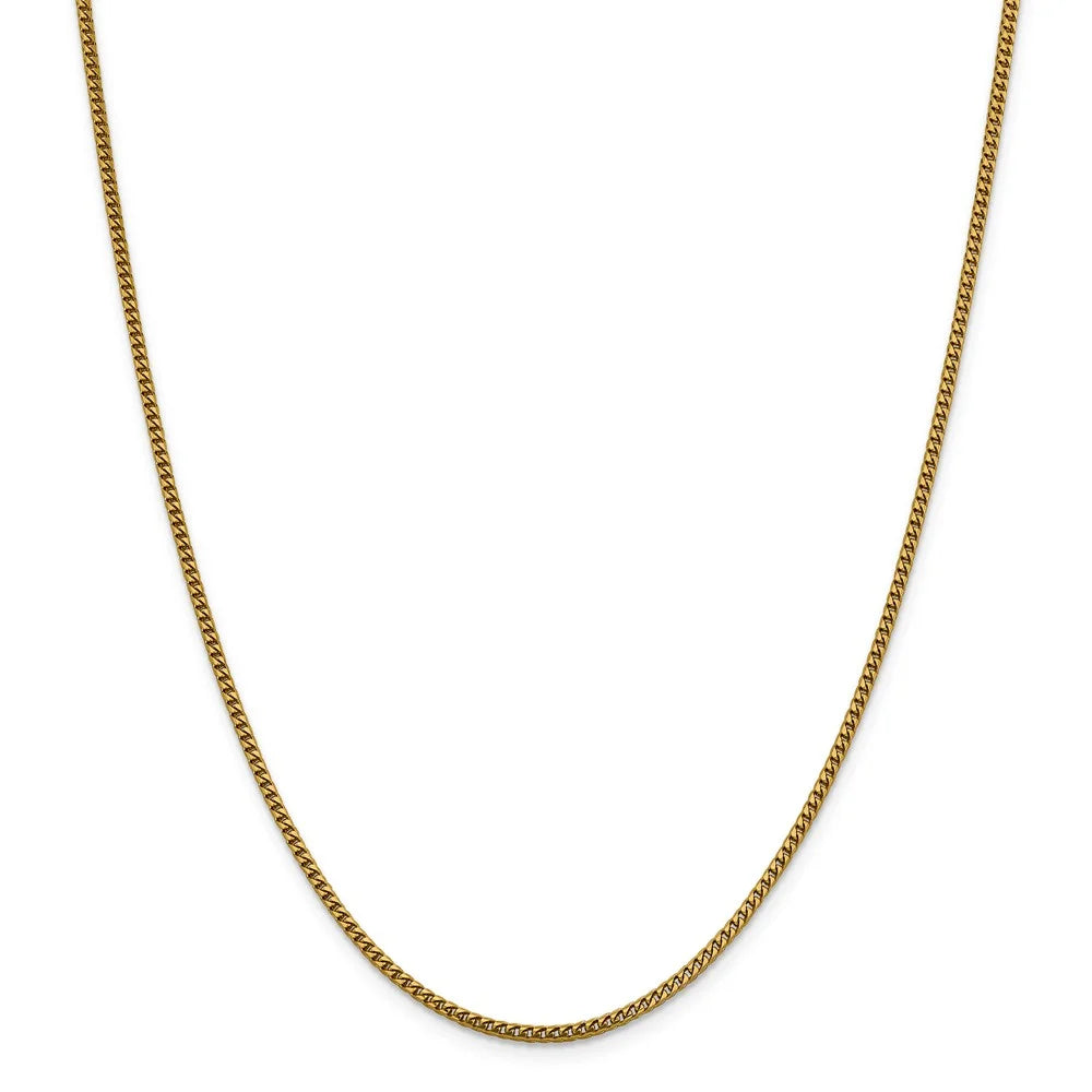 14kt Yellow Gold 2mm Franco Chain 20 inch Lobster Clasp O355464