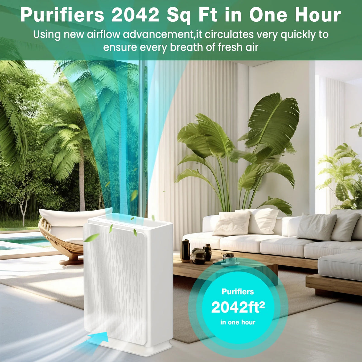 H13 True HEPA Air Purifier for Large Room N782
