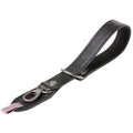 Grained Black Leather Camera Wrist Strap D5370
